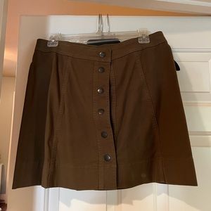 Madewell button green skirt!